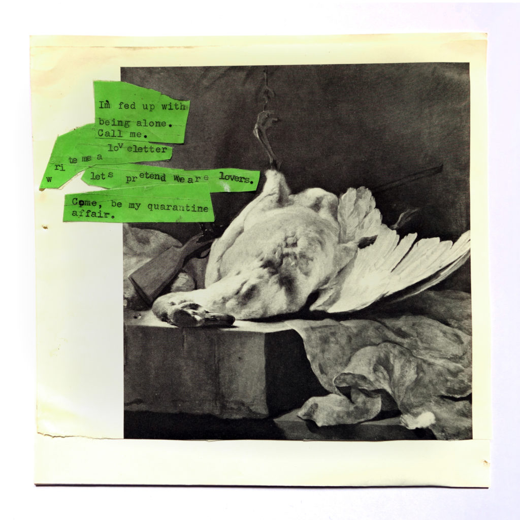 5.dead_inside_but_still_horny Dead inside but still horny, Collage, 17 x 17 cm, 2020.